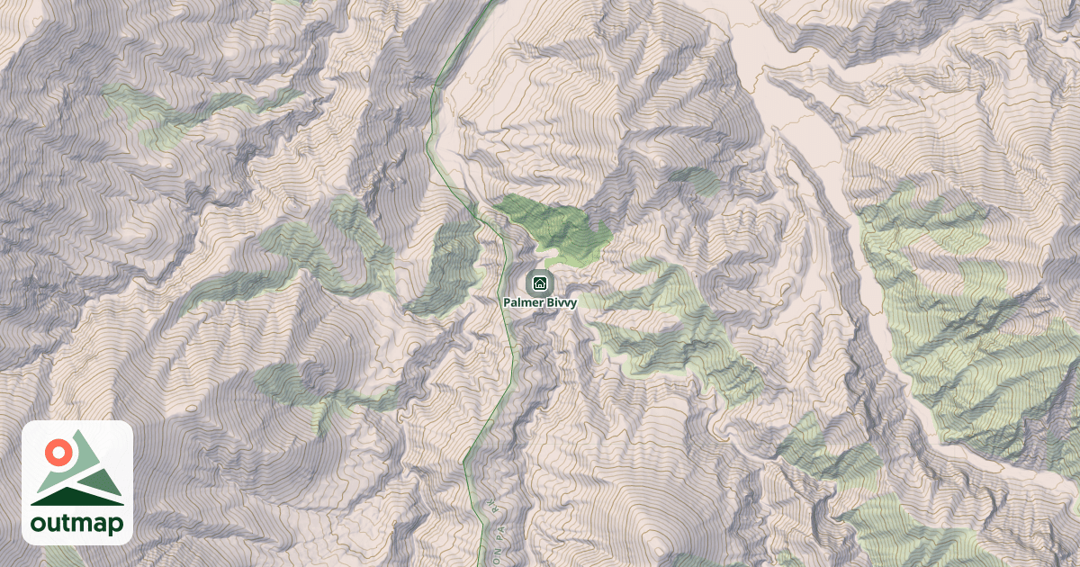 Map of Palmer Bivvy