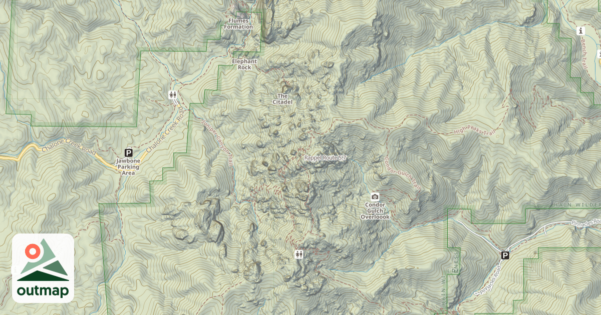 Map of Rappel Route