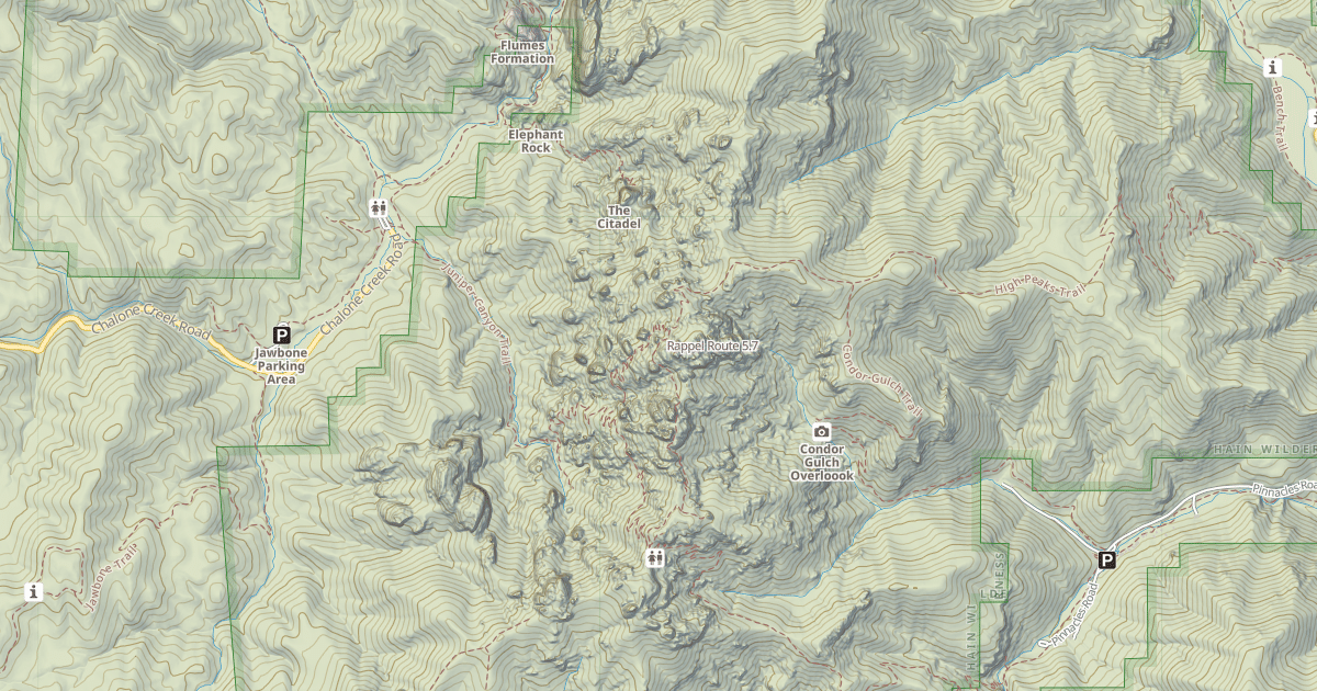 Map preview of Rappel Route