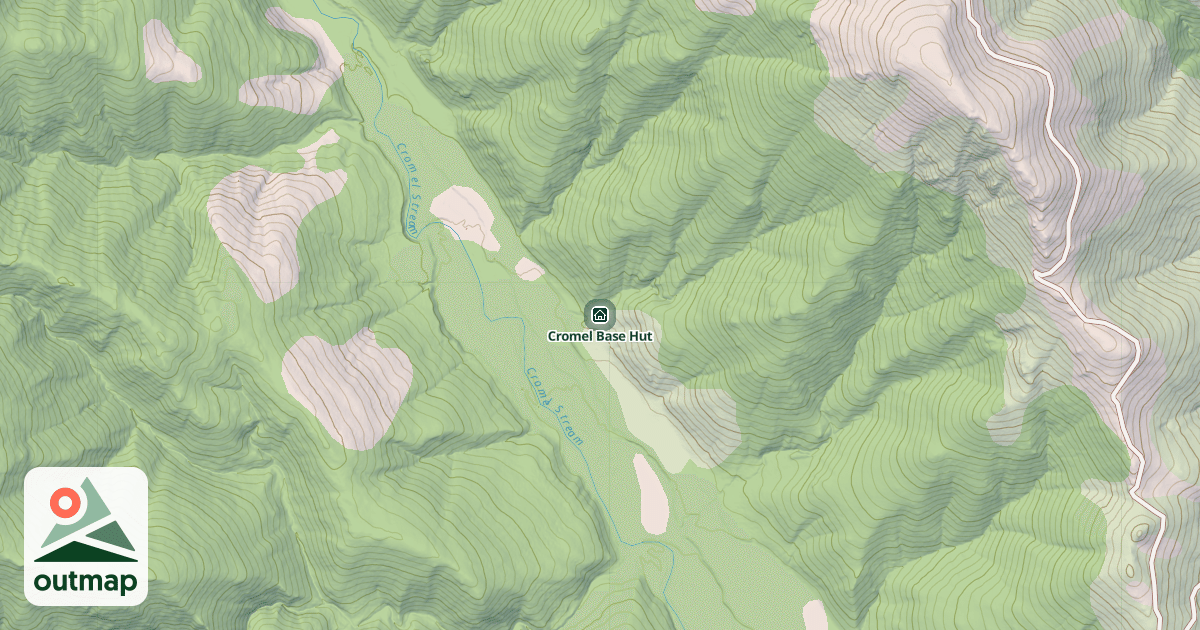 Map of Cromel Base Hut