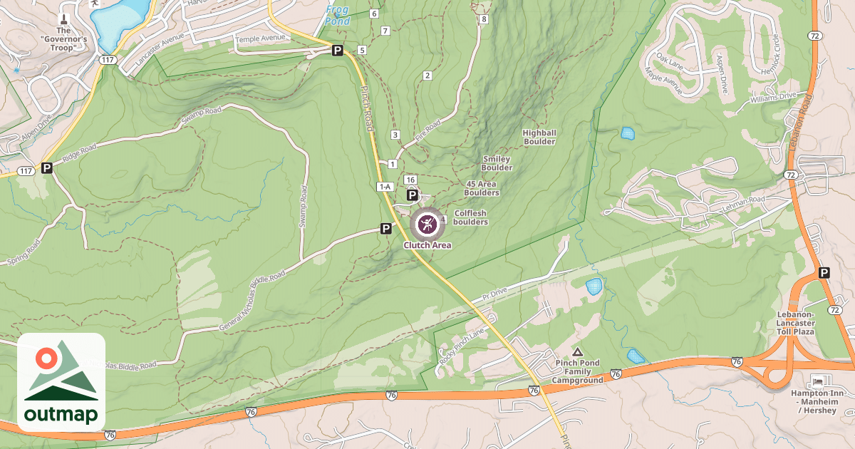 Map of Clutch Area