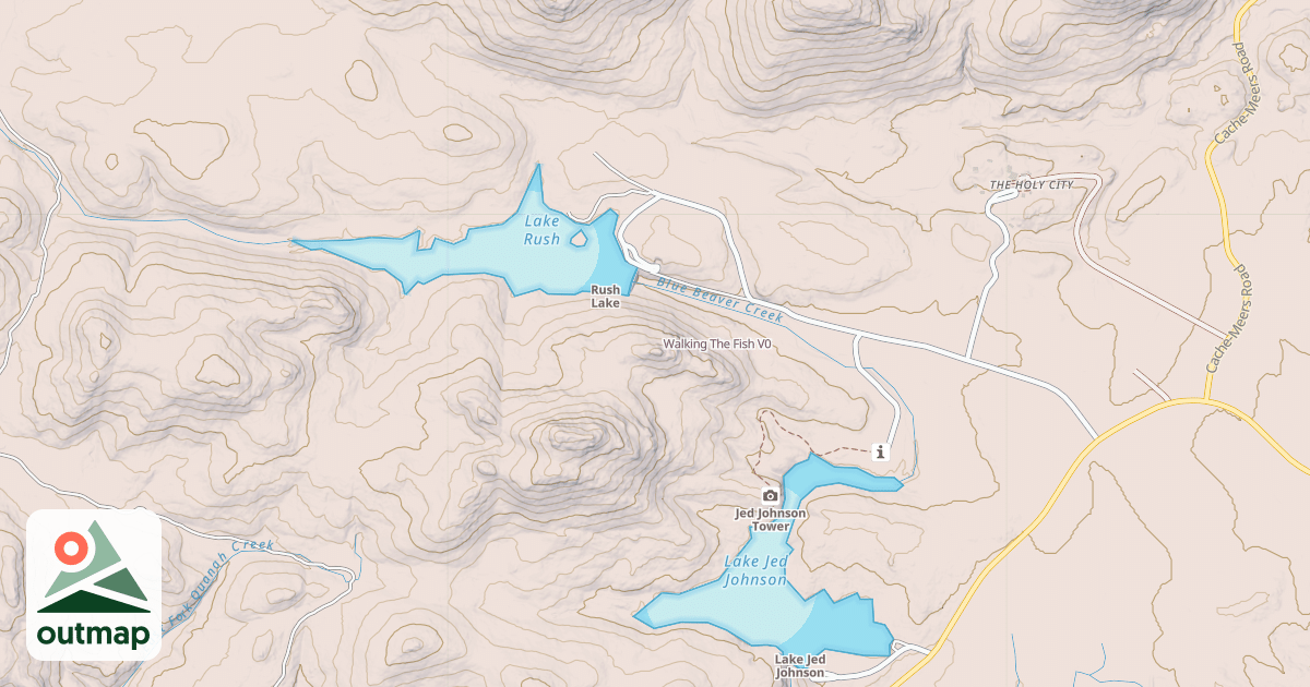 Map of Walking The Fish