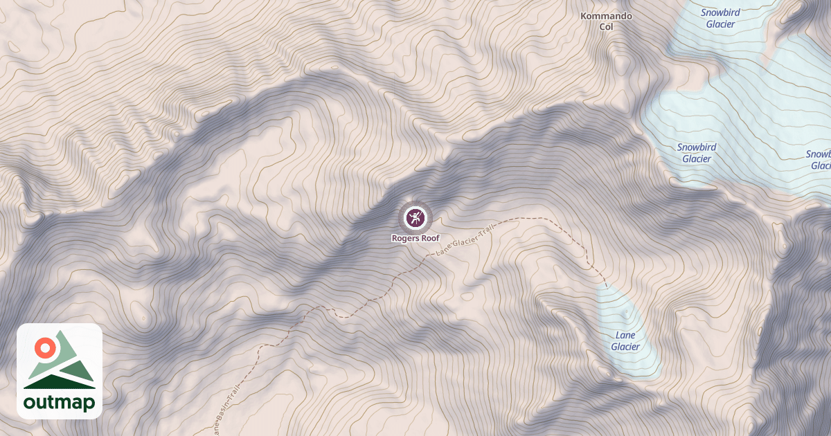 Map of Rogers Roof