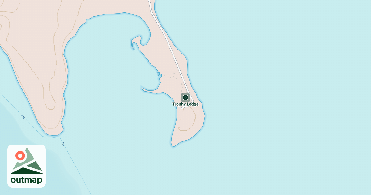 Map of Trophy Lodge in Northwest Territories