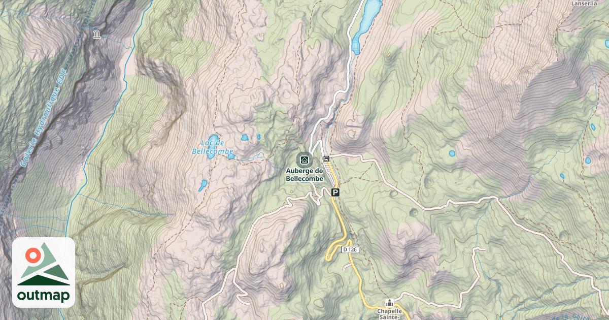 Map of Auberge de Bellecombe