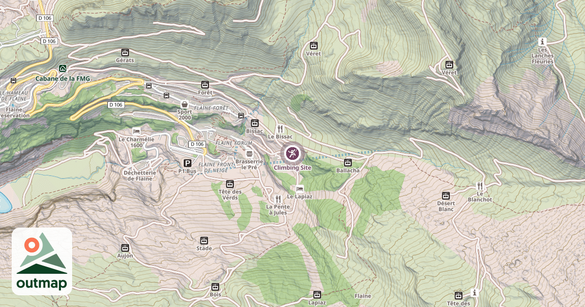 Map of Climbing Site