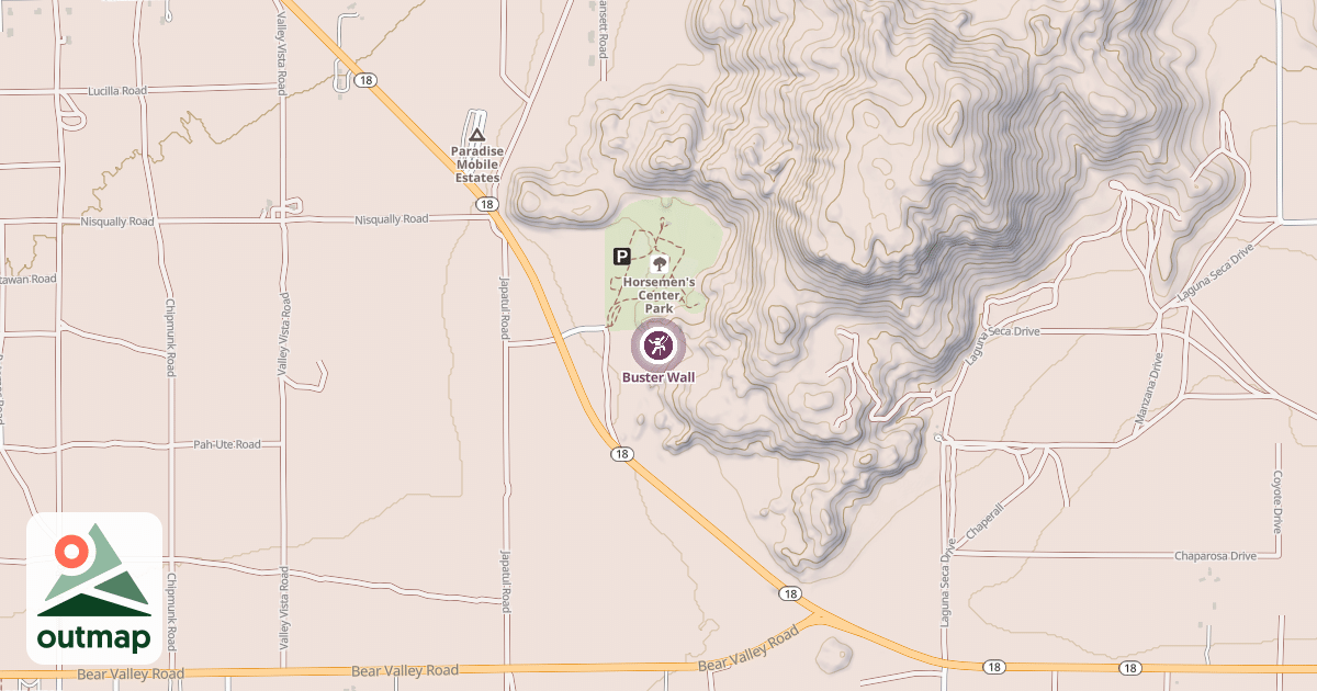 Map of Buster Wall
