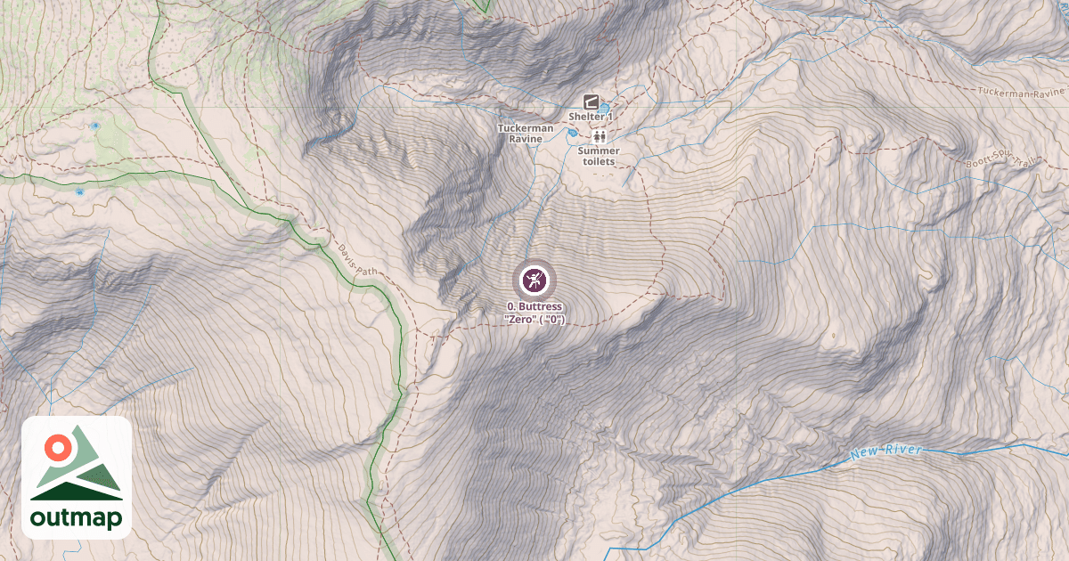 Map of 0. Buttress "Zero" ( "0")
