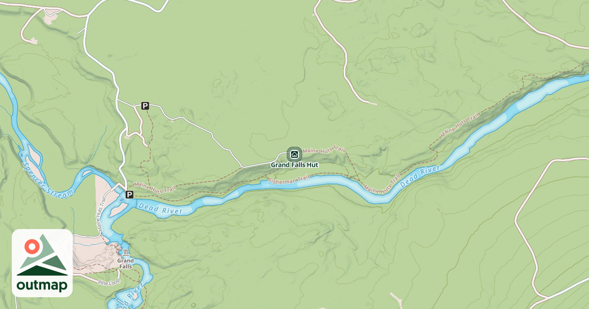 Map of Grand Falls Hut