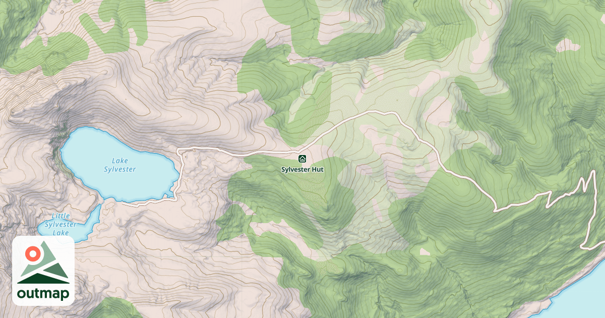 Map of Sylvester Hut