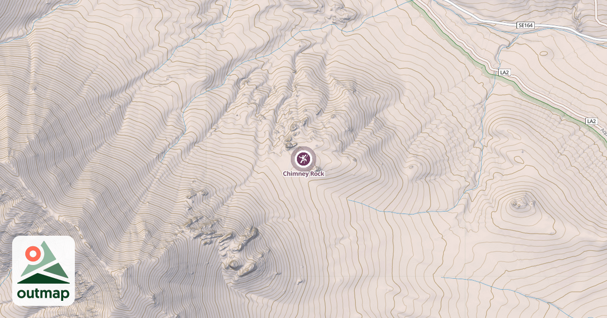 Map of Chimney Rock