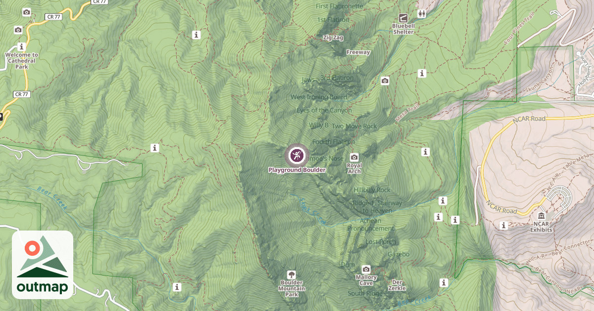 Map of Playground Boulder