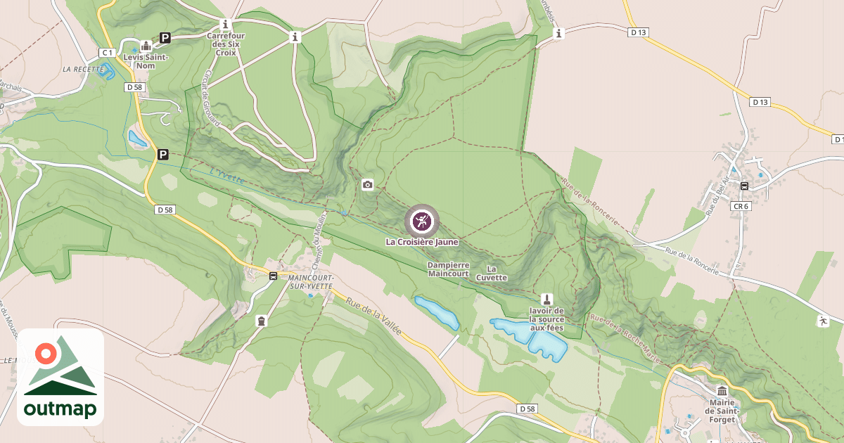 Map of La Croisière Jaune