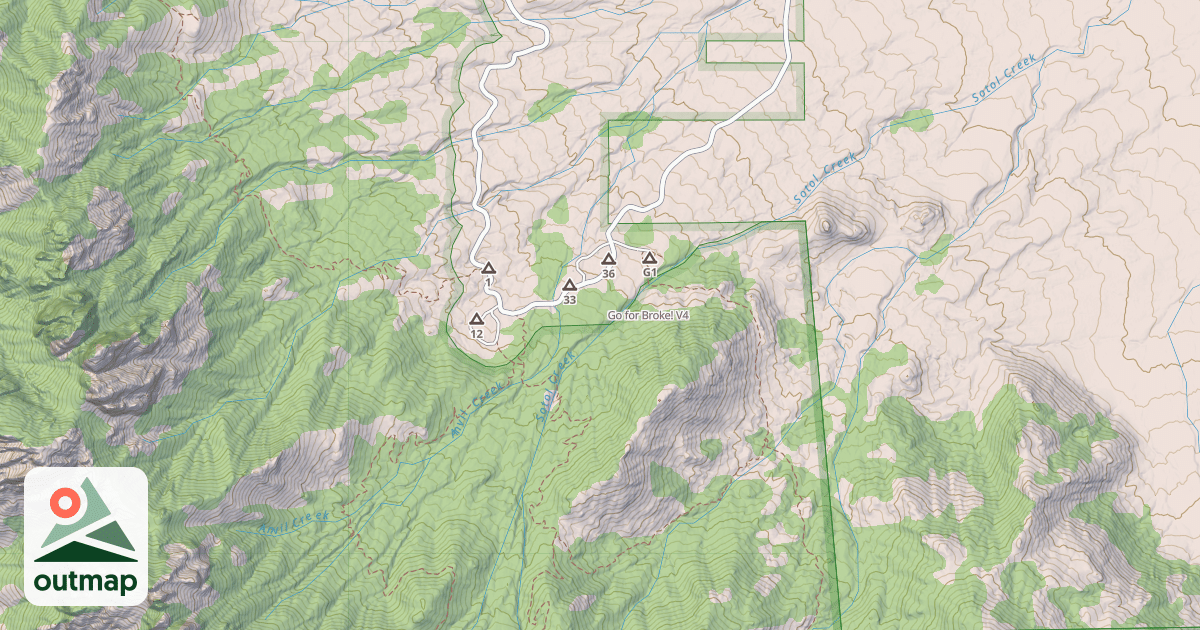 Map of Go for Broke!