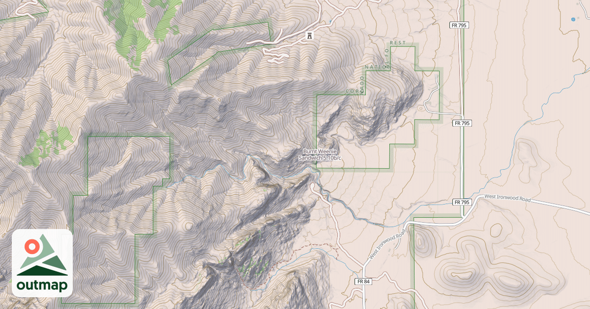 Map of Burnt Weenie Sandwich