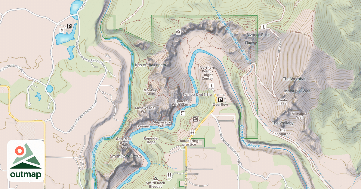 Map of I Almost Died