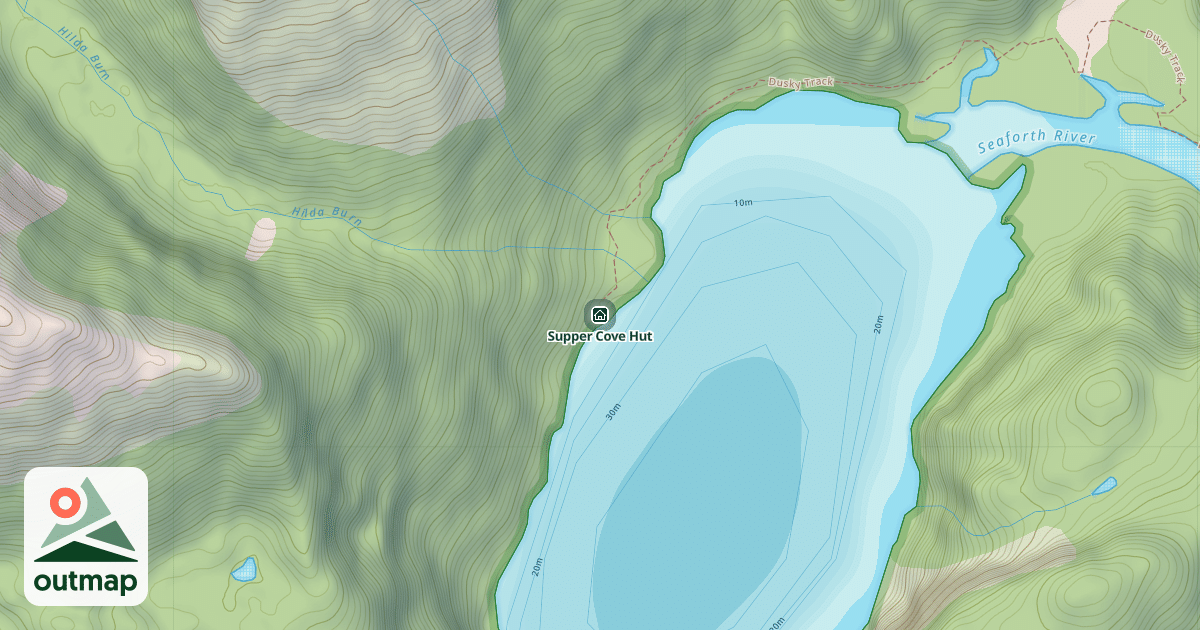 Map of Supper Cove Hut