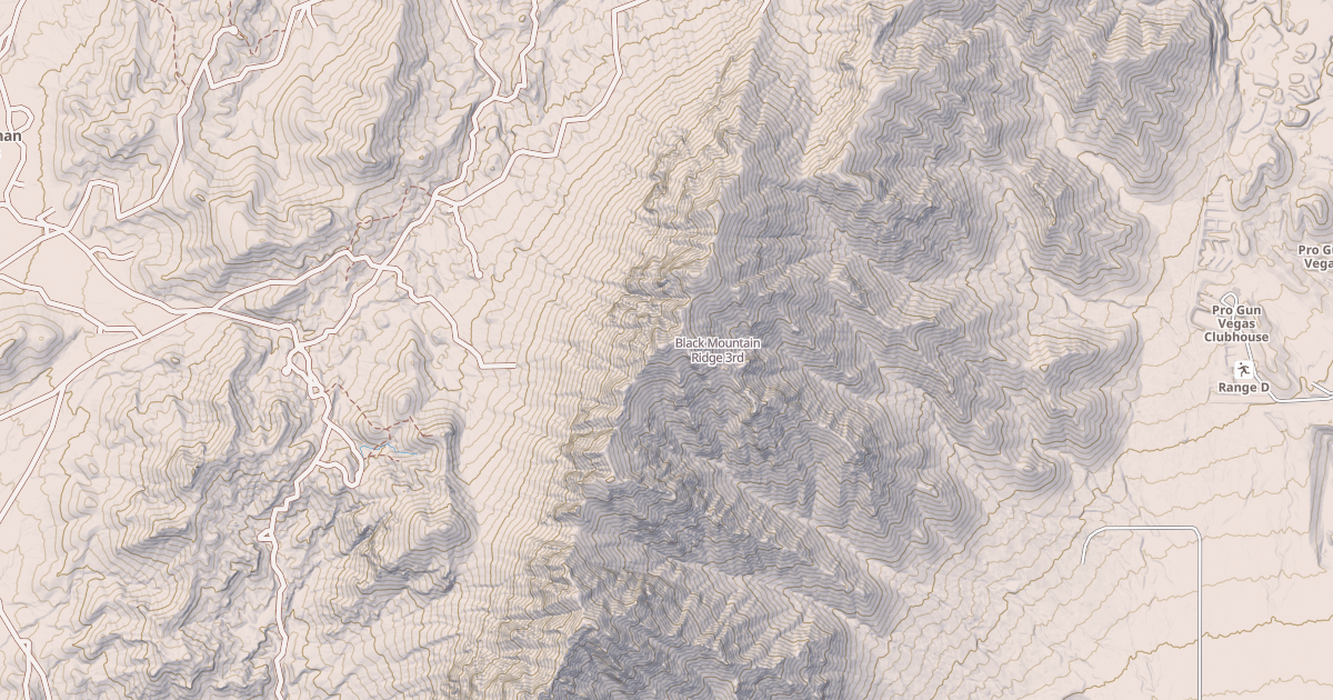 Map preview of Black Mountain Ridge
