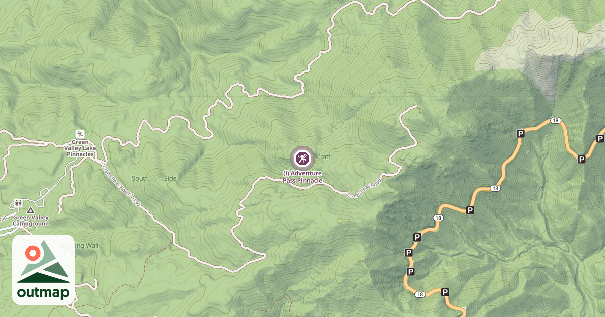 Map of (i) Adventure Pass Pinnacle