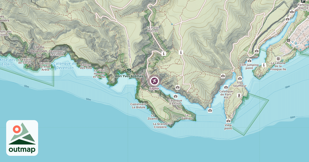 Map of Saphir