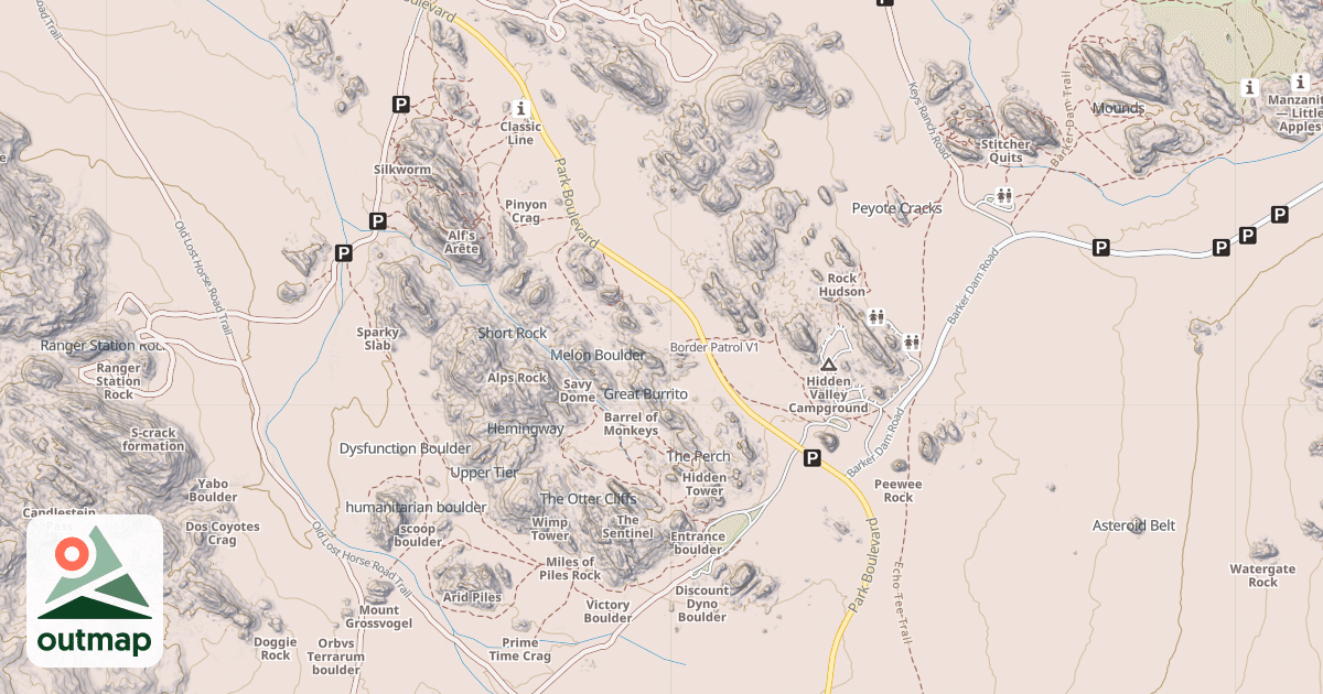 Map of Border Patrol