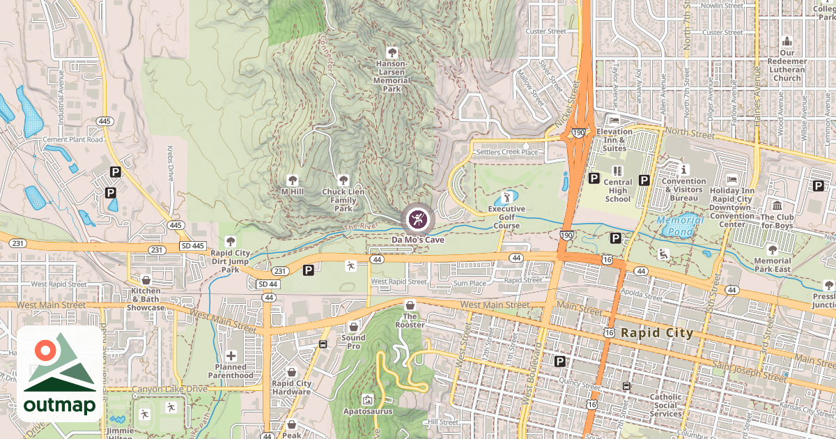 Map of Da Mo's Cave