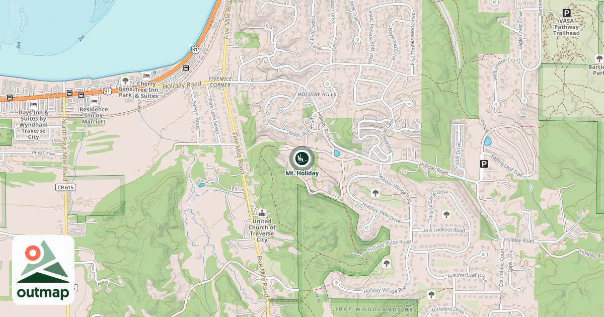 Map of Mt. Holiday