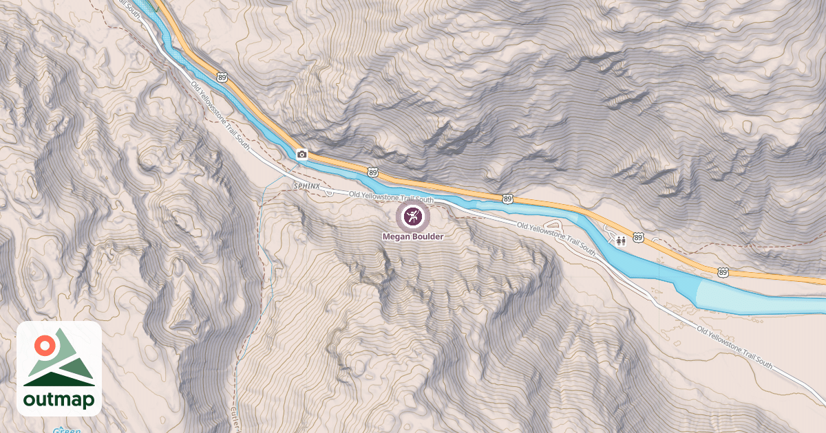 Map of Megan Boulder