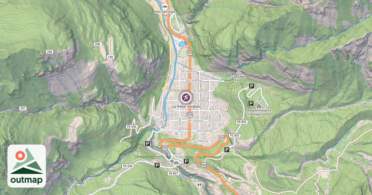 Map of Le Petit Verdon