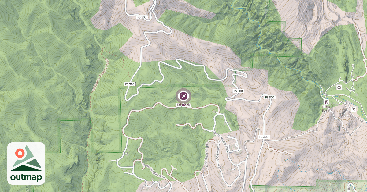 Map of Ed Rock