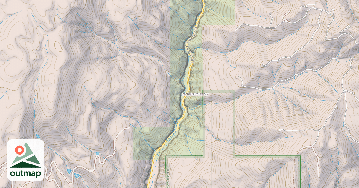 Map of Rachel's Route