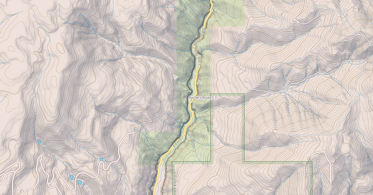 Map preview of Rachel's Route