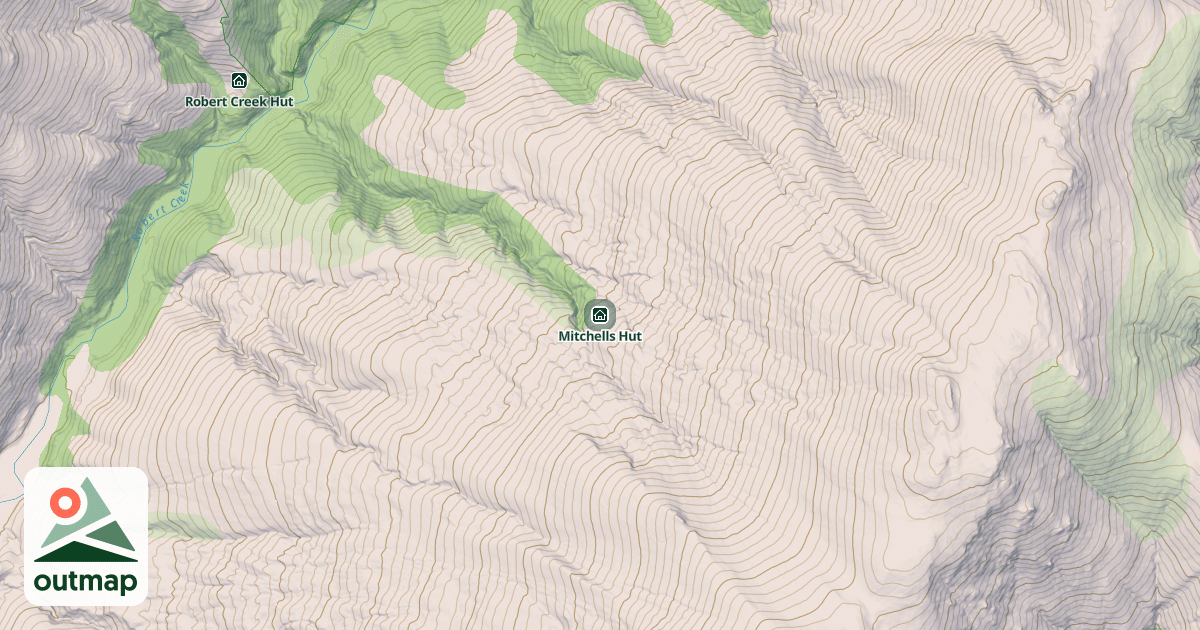 Map of Mitchells Hut