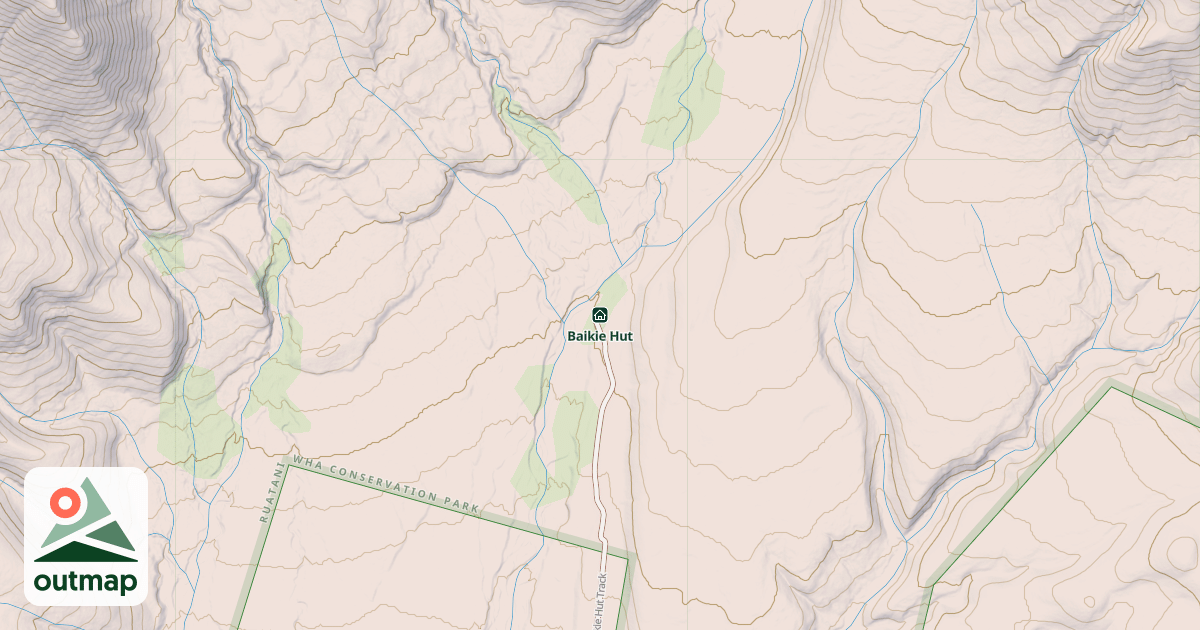 Map of Baikie Hut