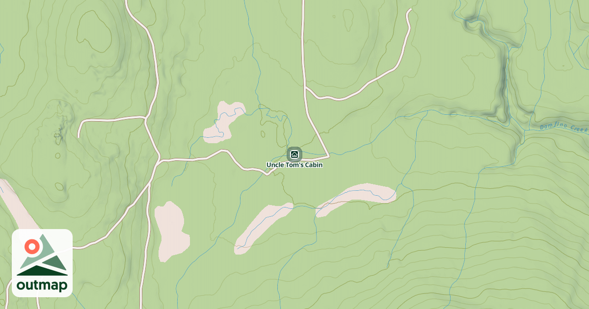 Map of Uncle Tom's Cabin