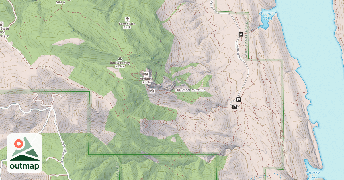 Map of 'Old School Route'