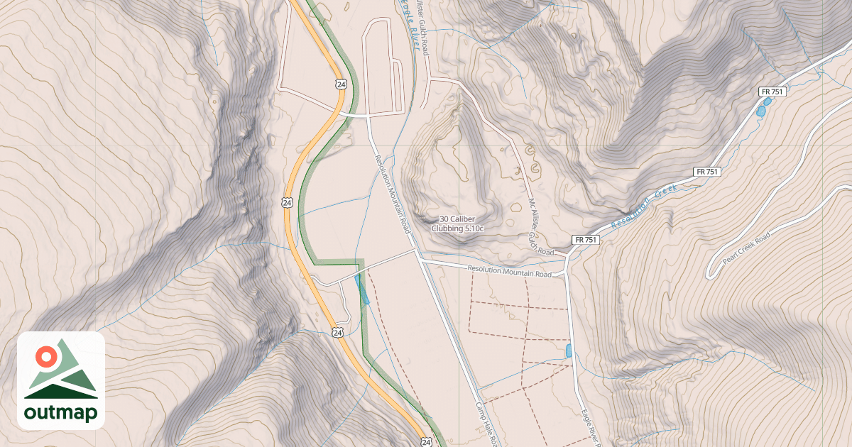 Map of 30 Caliber Clubbing