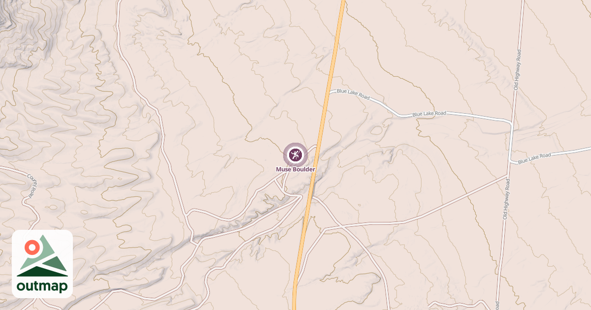 Map of Muse Boulder