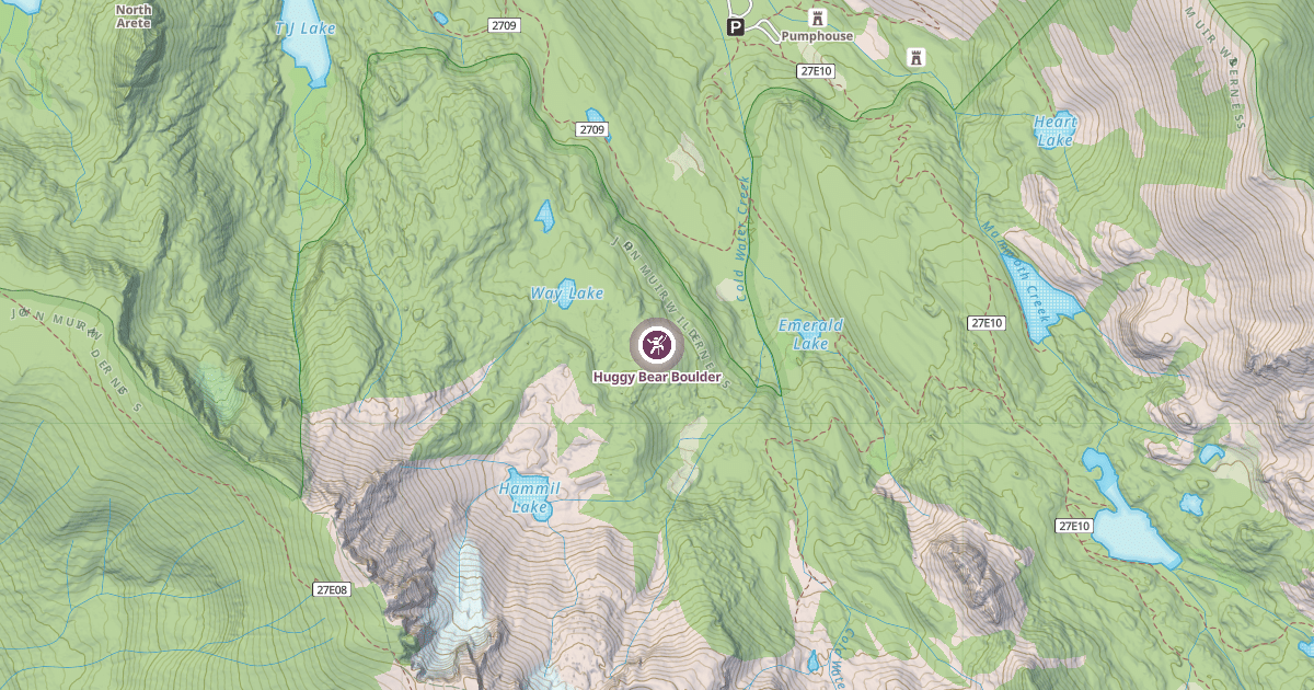 Map preview of Huggy Bear Boulder