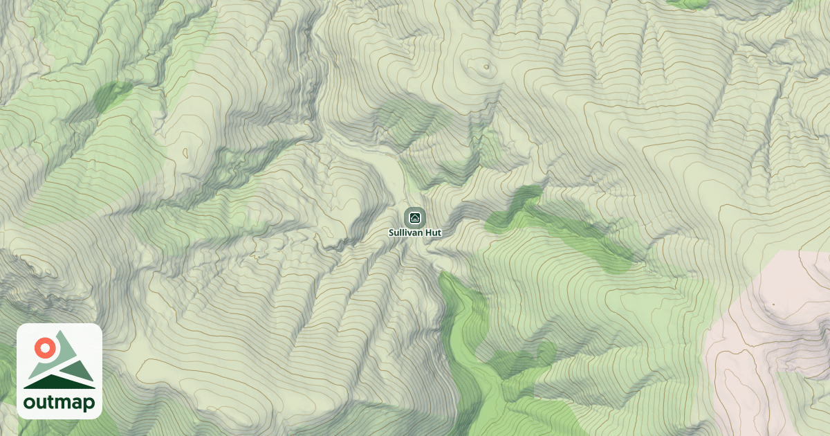 Map of Sullivan Hut