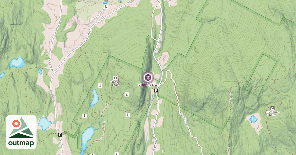 Map of Climbing Site