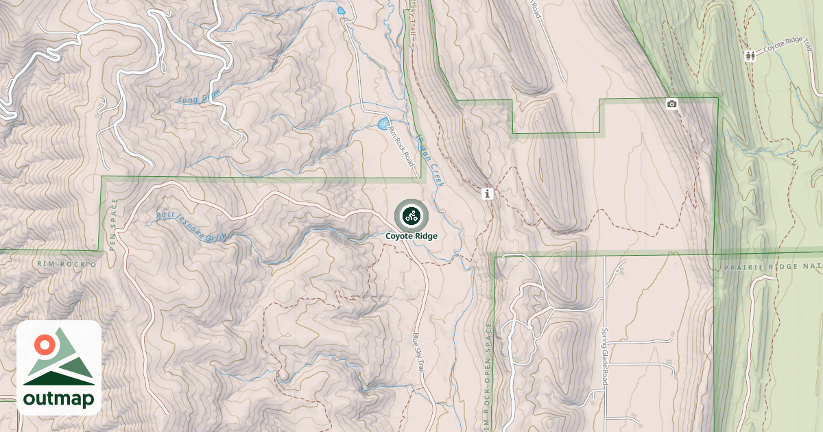 Map of Coyote Ridge