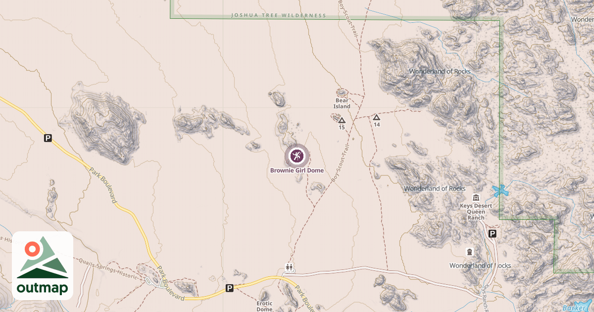 Map of Brownie Girl Dome