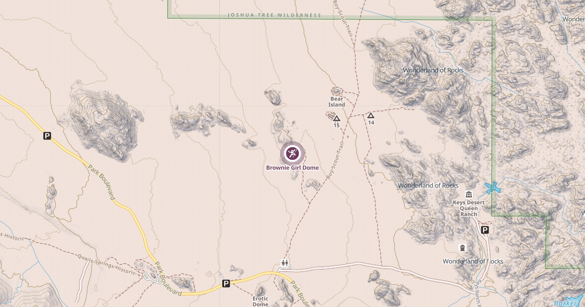 Map preview of Brownie Girl Dome
