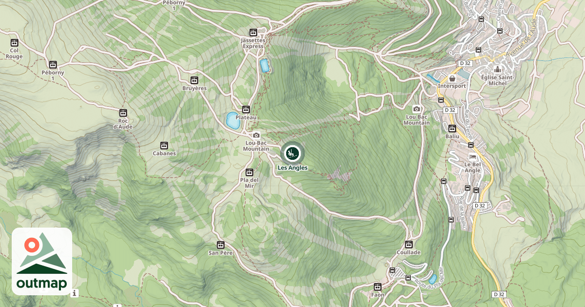 Map of Les Angles