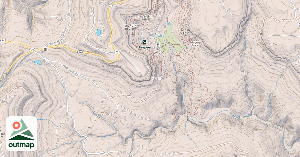 Map of 420