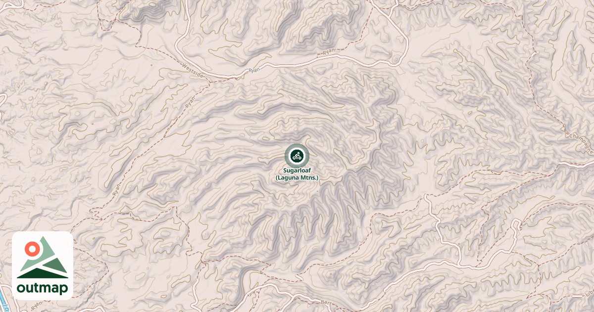 Map of Sugarloaf (Laguna Mtns.)