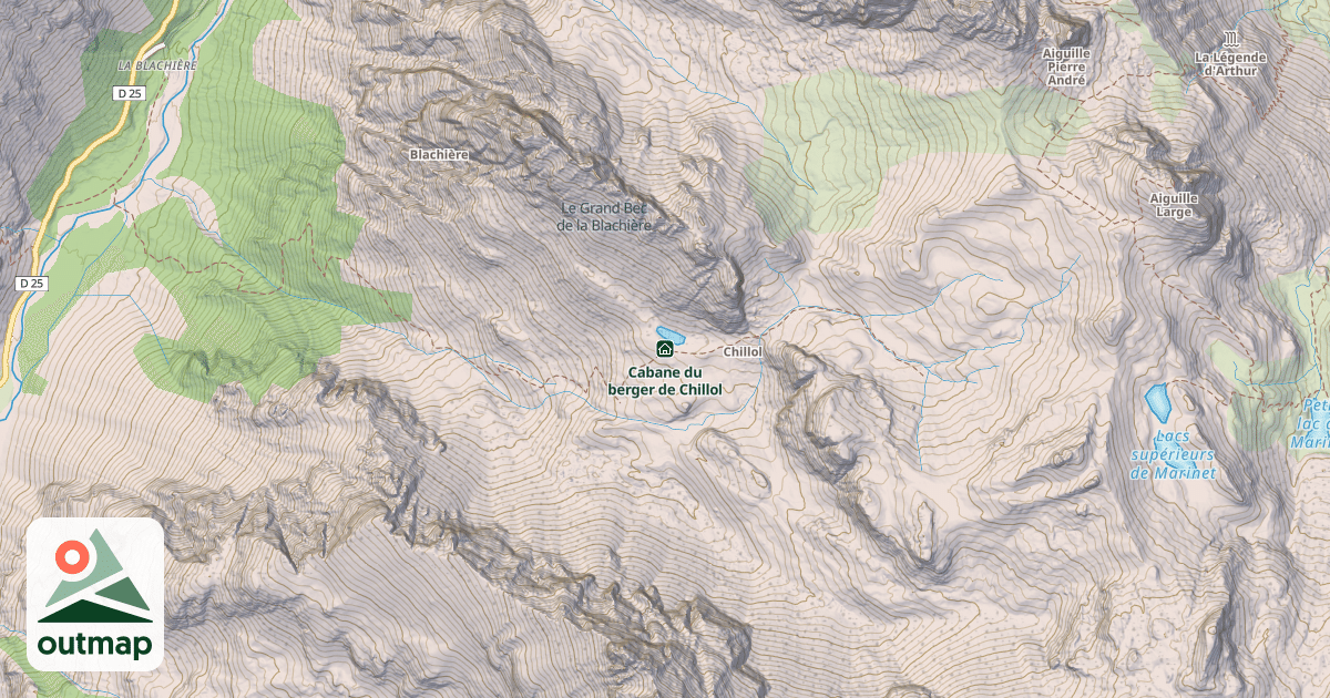 Map of Cabane du berger de Chillol