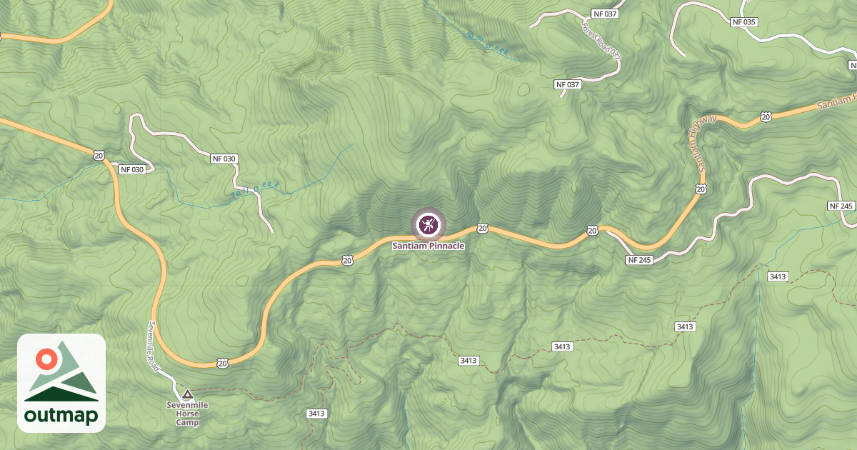 Map of Santiam Pinnacle
