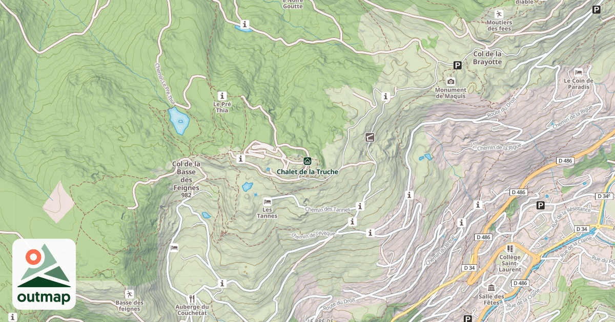 Map of Chalet de la Truche